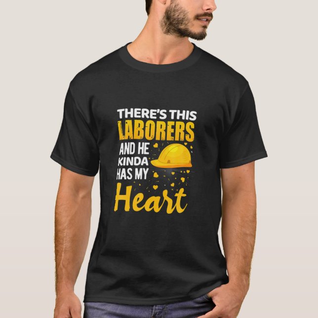 Arbetsdagsofferten Proud Union Laboer Worker har k T Shirt (Framsida)