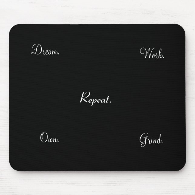 Arbetsdröm egna inspirera Mousepad Musmatta (Framsidan)