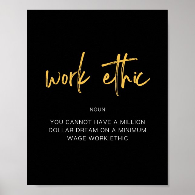 Arbetsetisk inspirationsoffert poster (Framsidan)
