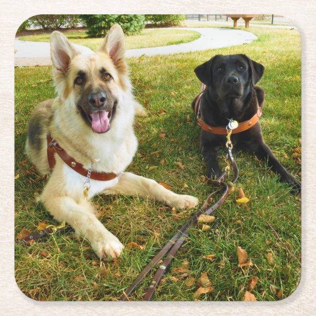 Arbetsflickor Underlägg Papper Kvadrat (Framsidan)