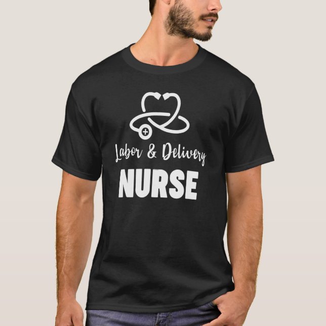 Arbetsförmedlings- och leveranssjuksköterska t shirt (Framsida)