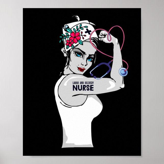 Arbetsförmedlings- och sjuksköterskesjuksköterskan poster (Framsidan)