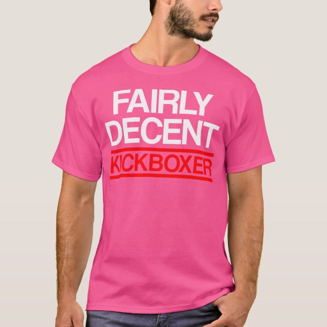 Arbetsgång för Kickboxing Decent Kick Boxing T Shirt (Framsida)