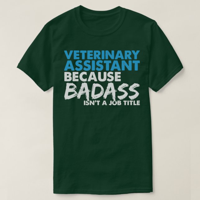 Arbetsgåvor till veterinärassistenter t shirt (Design framsida)
