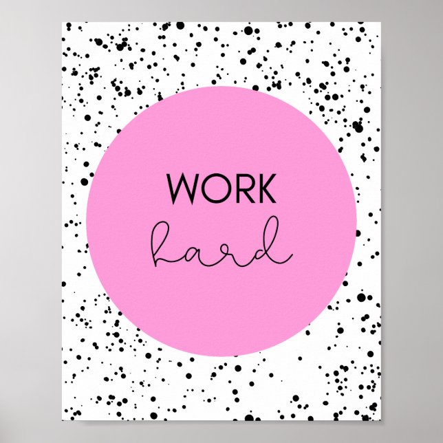 Arbetshård inspiration poster (Framsidan)