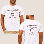 Arbetshistorik för enkel Handyman på dubblan T Shirt<br><div class="desc">Två arbetsskjortor på Handymannen av hög kvalitet i lagrar med handyman grafik och text som du kan anpassa onlinen genom att ersätta texten med din. Bära den här arbetsskjortan när du är på jobbet eller är ute och handlar för att köpa varor för att marknadsföra din handyman var du än...</div>