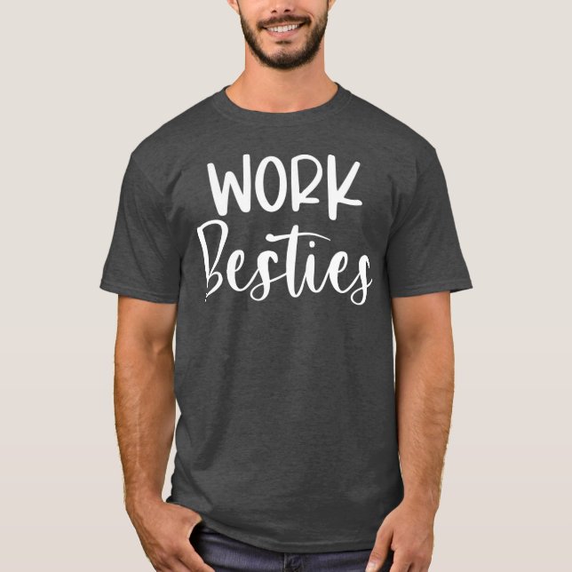 Arbetskamrater för datorarbete - matchande medarbe t shirt (Framsida)