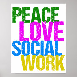 Arbetskontoret i Kärlek Social Poster