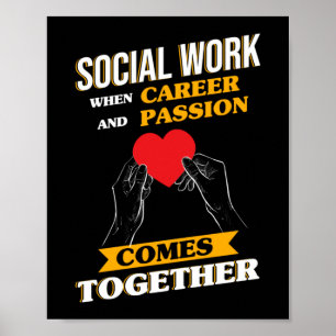 Arbetskontrakt för social och passion Social-arbet Poster