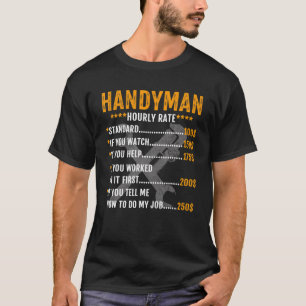 Arbetskraftshastigheter för vintage - Handyman i t Shirt