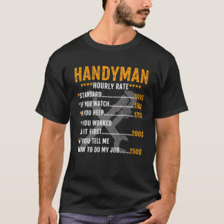 Arbetskraftshastigheter för vintage - Handyman i t Shirt