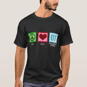 Arbetskraftsterapi i Kärlek för fred T Shirt