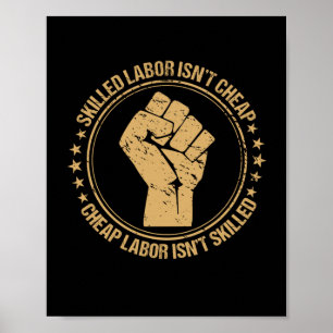 Arbetskraftsunionen med en stark skicklig arbetskr poster