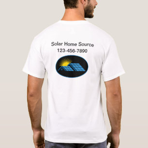 Arbetskraftverk för Logotyp av solenergi T Shirt