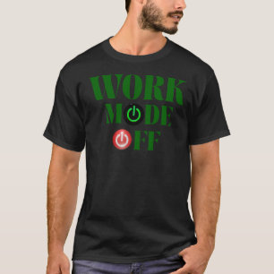 Arbetsläge Av Rollig Kontorsknapp T Shirt