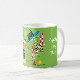 Arbetslåneredskaparen Tecknad hund Kaffemugg
