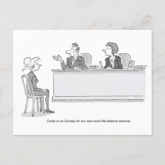 Arbetsliv balanserar helg vykort