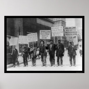 Arbetslös Parad NYC 1909 Poster