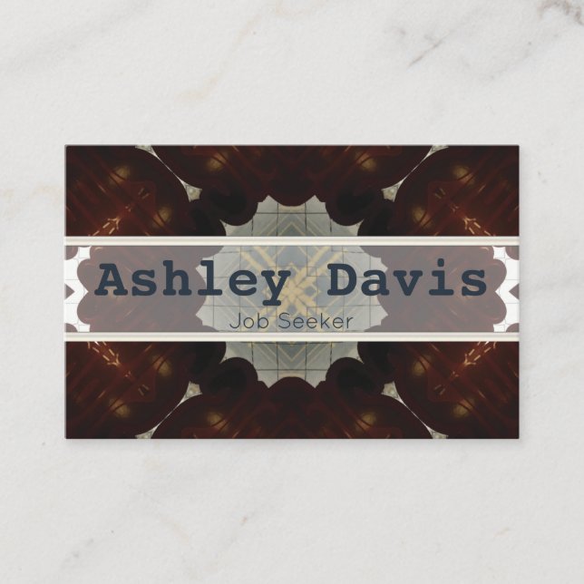 Arbetslösa affärskort visitkort (Framsida)