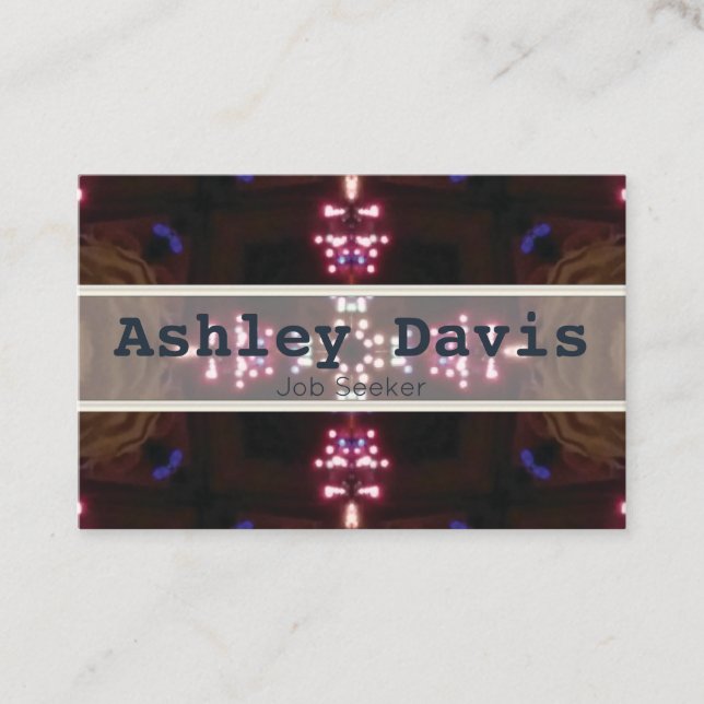 Arbetslösa affärskort visitkort (Framsida)