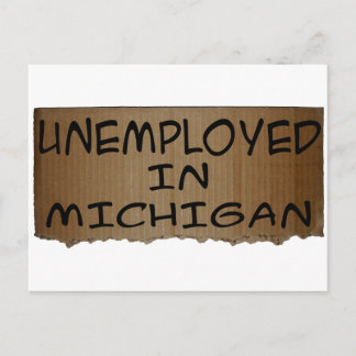 ARBETSLÖSA I MICHIGAN VYKORT