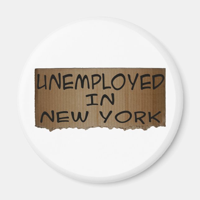 ARBETSLÖSA I NEW YORK MAGNET (Framsidan)