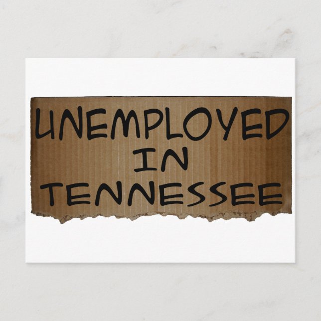ARBETSLÖSA I TENNESSEE VYKORT (Framsida)
