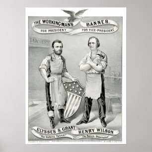 Arbetsmannens banderoll - för talman poster