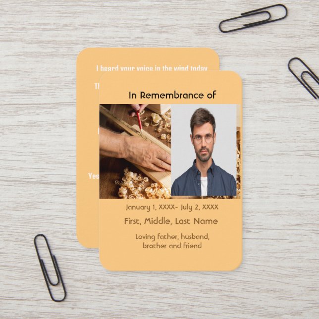 Arbetsmatning för minneskort med fickkort visitkort (Fram/Back In Situ)