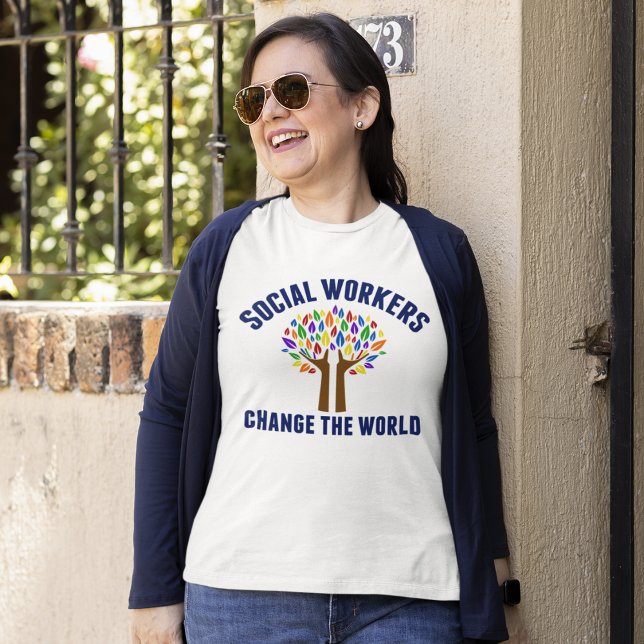 Arbetsoffertarbetare i social Cute Social T Shirt (Skapare uppladdad)