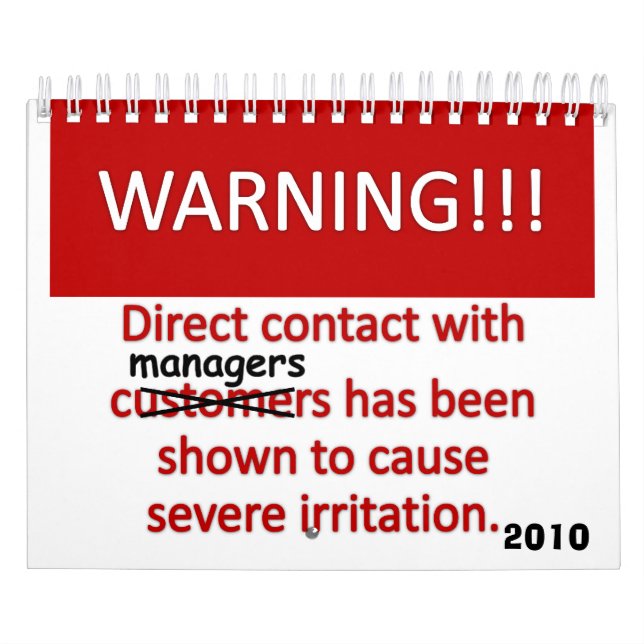 Arbetsplats Humor 2010 Kalender (Omslag)