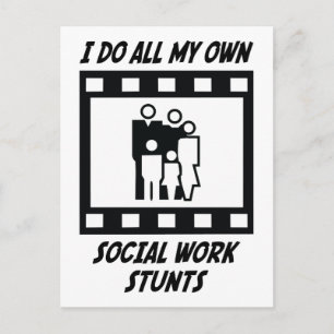 Arbetsplatser i social vykort