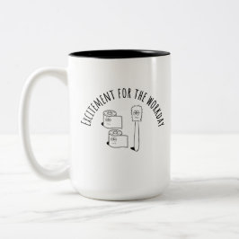 Arbetsplatströsklar Två-Tonad Mugg