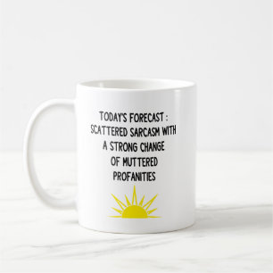 Arbetsprognos Spridd Sarkasm Med En Stark Kaffemugg