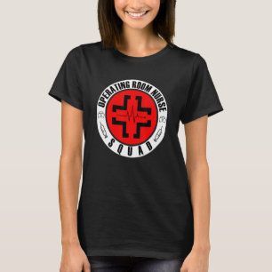 Arbetsrum Sjuksköterska med kvadratisk Roligt Sjuk T Shirt