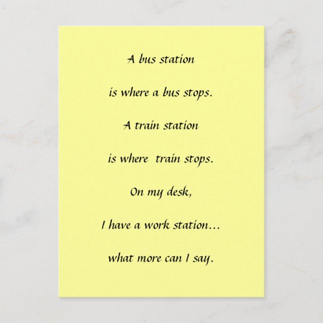 Arbetsstopp Vykort (Framsida)