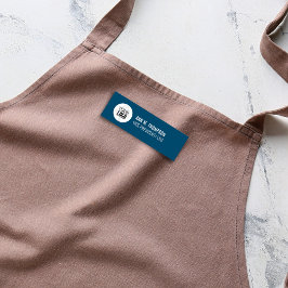 Arbetstagare i Logotypen Blue Namn Namn bricka Namnbricka