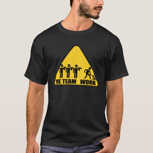 Arbetsteamarbetsteamarbetskonstruktion för medarbe t shirt (Framsida)