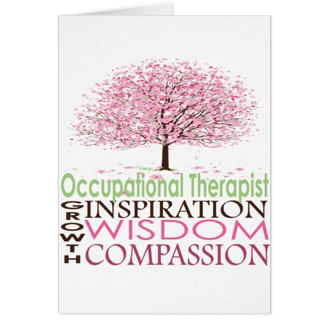 Arbetsterapeut Hälsningskort (Framsidan)