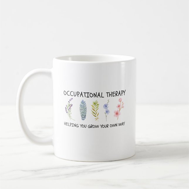 Arbetsterapeutens uppskattning kaffemugg (Vänster)