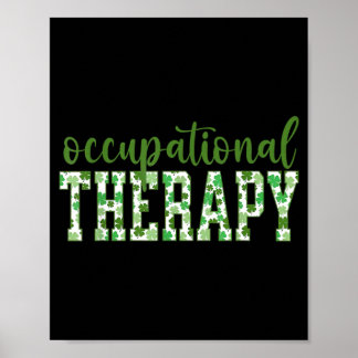 Arbetsterapi Shamrock St Patricks Day Ot Poster