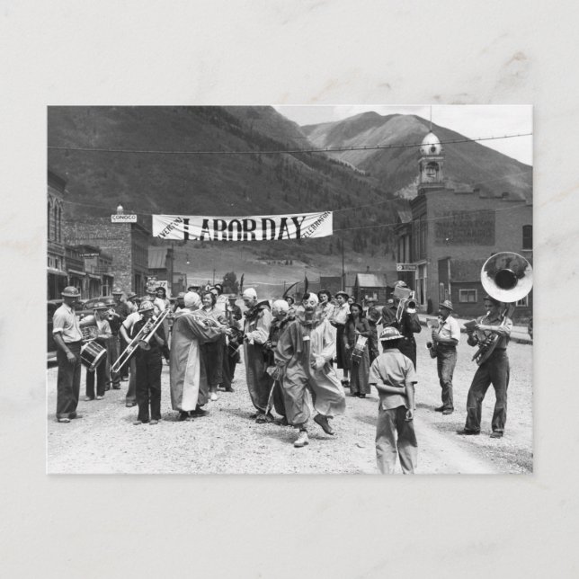 Arbetstid, 1940 vykort (Framsida)