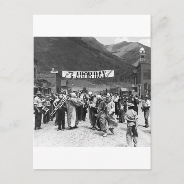 Arbetstid, 1940 vykort (Framsida)