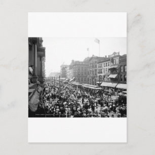 Arbetstid Crowd, Buffalo, NY: 1900 Vykort