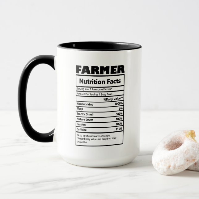 Arbetsuppgifter för coola Farmer Mugg (Med munk)