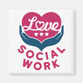 Arbetsvärde för Social i Kärlek Social Magnet