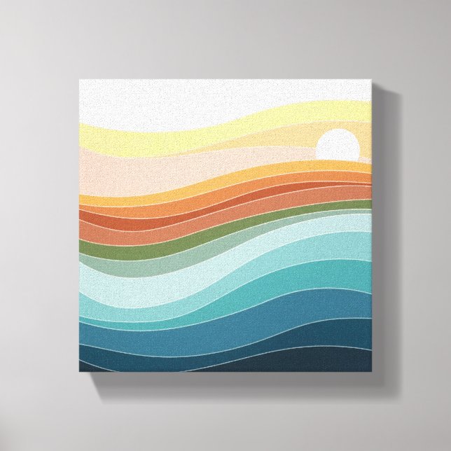 Arbetsyta eller akrylutskrift | Modern Abstrakt Ho Canvastryck (Framsida)