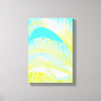 Arbetsyta för arbetsyta i Watercolor handflatan lö Canvastryck