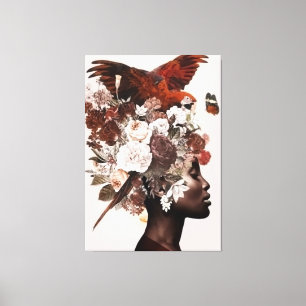 Arbetsyta med radbyte canvastryck