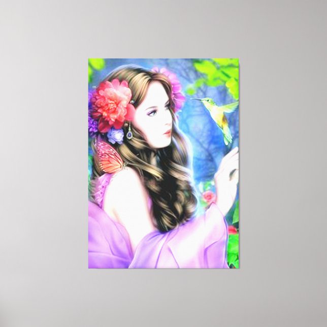 Arbetsyta med radbyte canvastryck (Framsida)